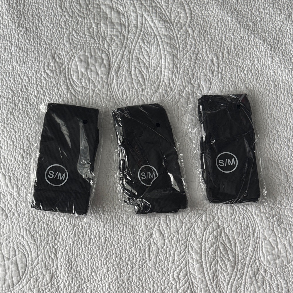 Black S/M Socks Set of 3; NWT